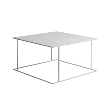 Klub stol WALT metal 80, bijela