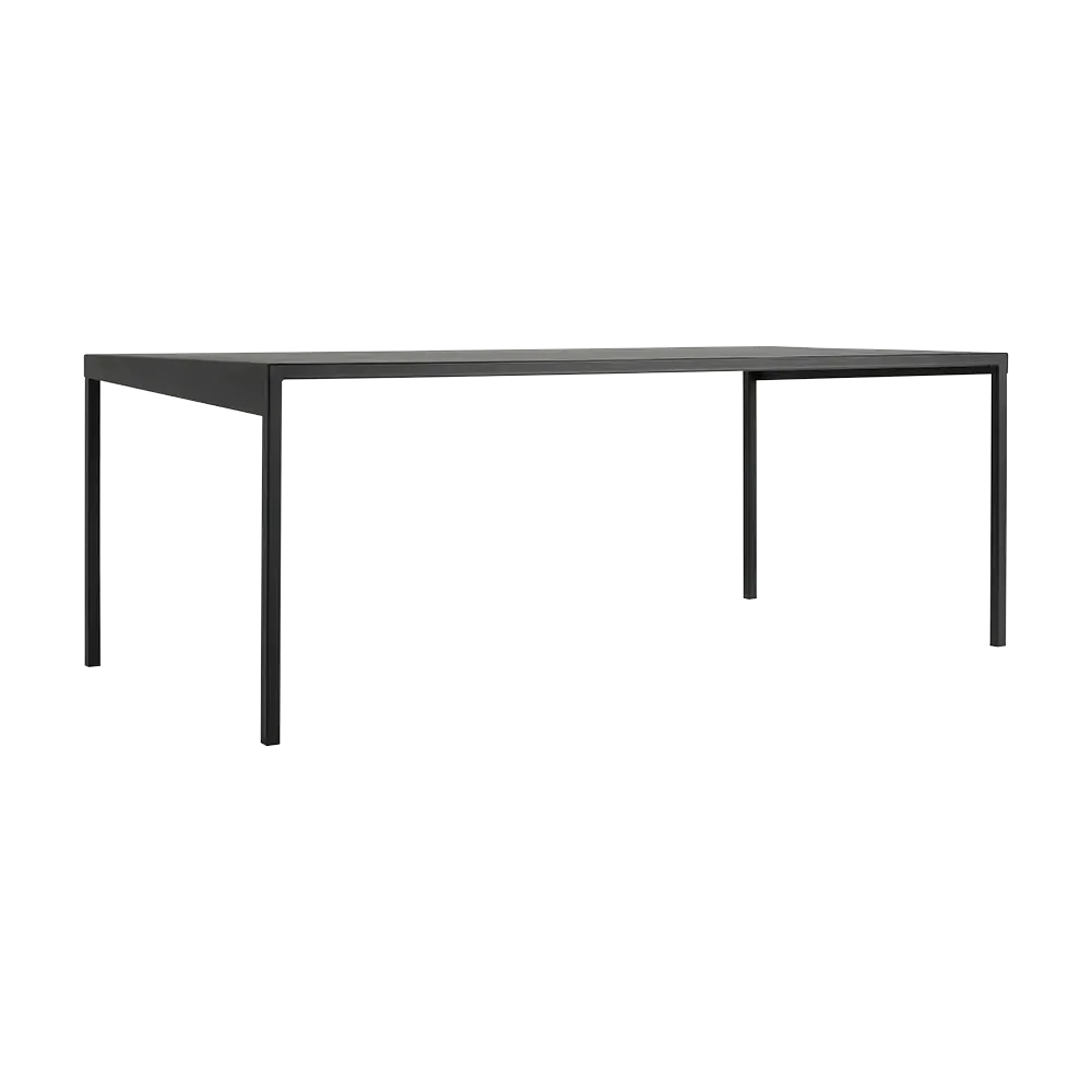 Blagovaonski stol OBROOS metal 160 – crna