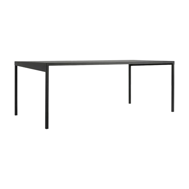 Blagovaonski stol OBROOS metal 160 - crna 160×80×74 | V&B Casa