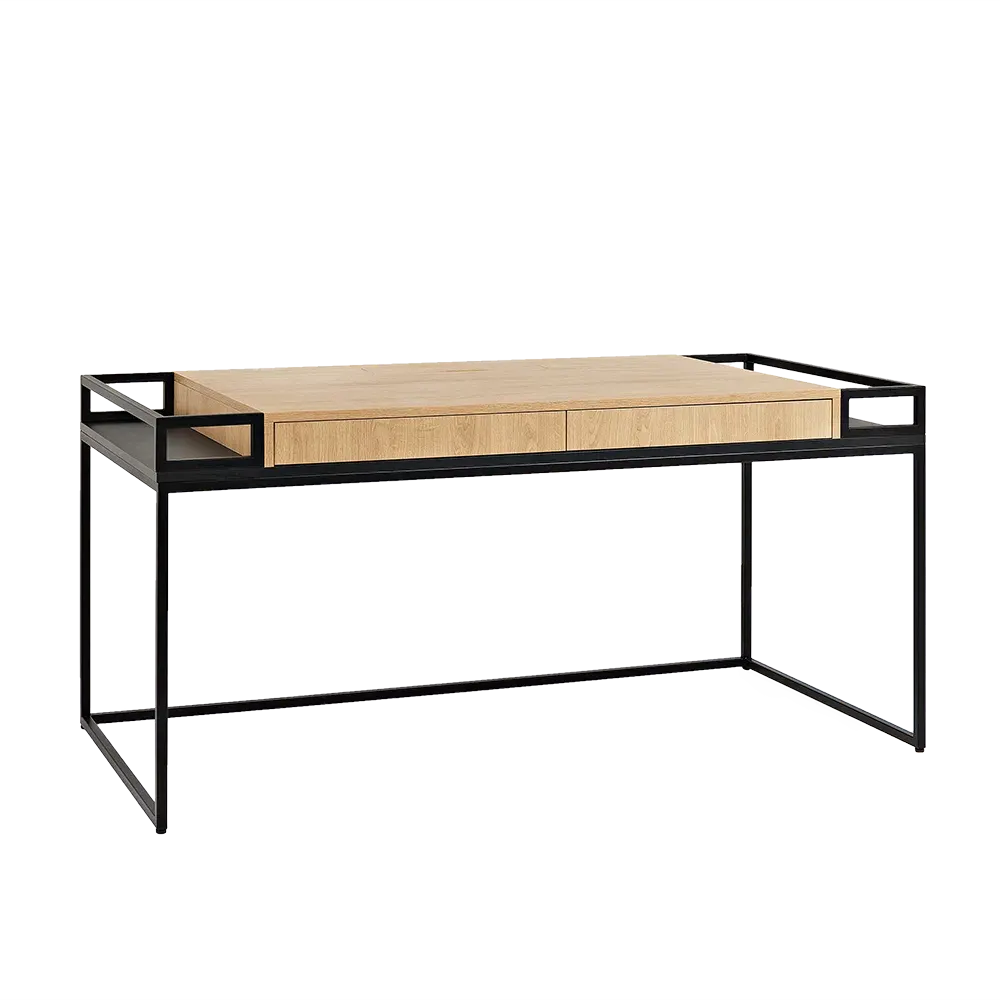 Radni stol K16 160 hrast crna