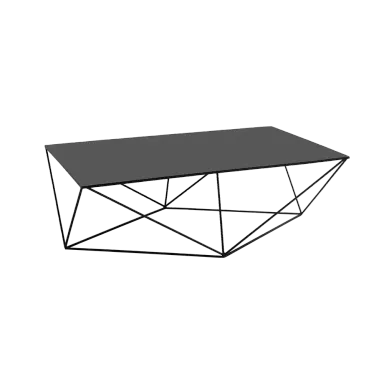 Klub stol DARYL metal 140, crna