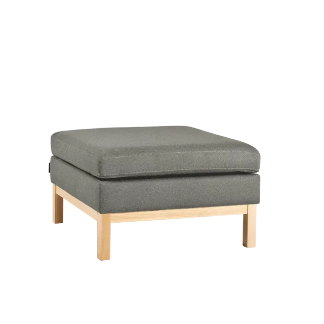 Tabure AMBIENT drvo - kwarc, prirodni, siva/kwarc 70×70×46 | V&B Casa