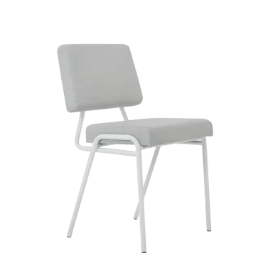 Stolica SIMPLE - platinum, bijela