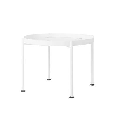 Klub stol HANNA metal 60-1F - bijela