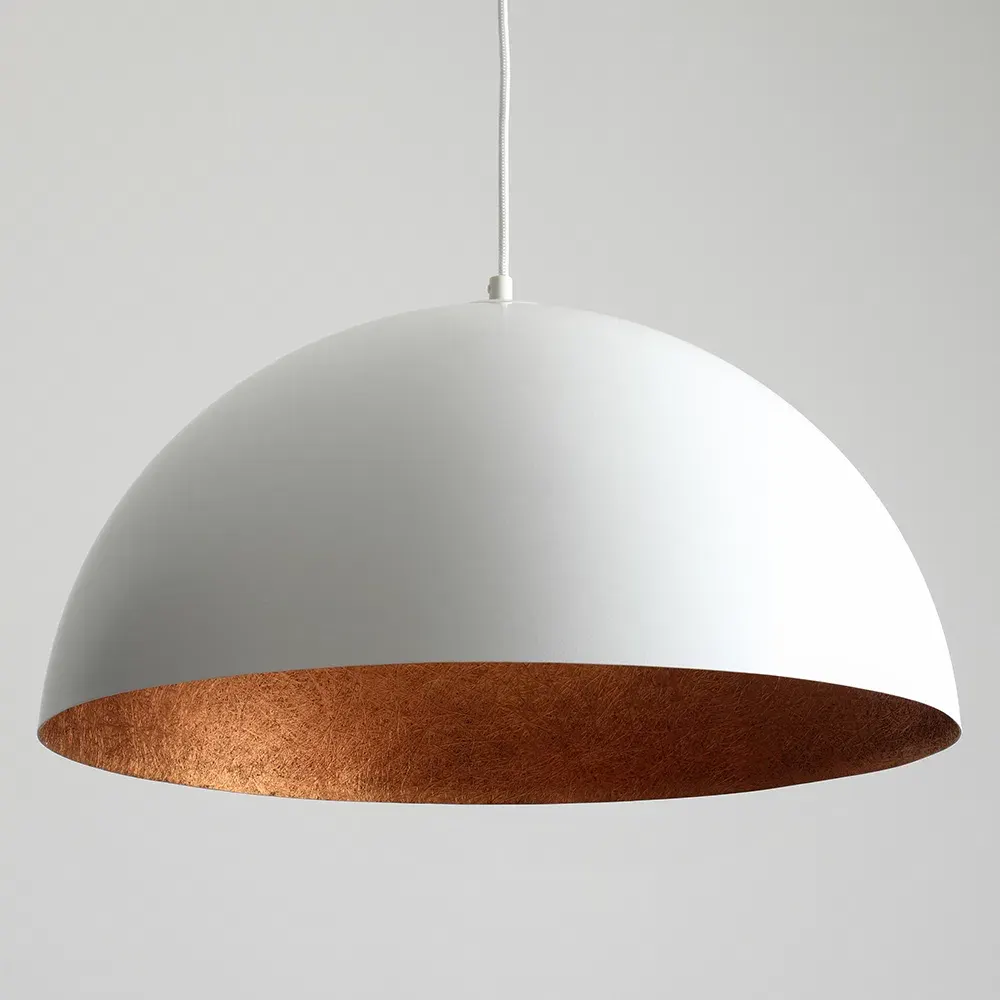Plafonska lampa LORD 50 – bakreno-bijela — lifestyle prikaz