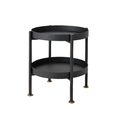 Klub stol HANNA metal 40-2F - crna