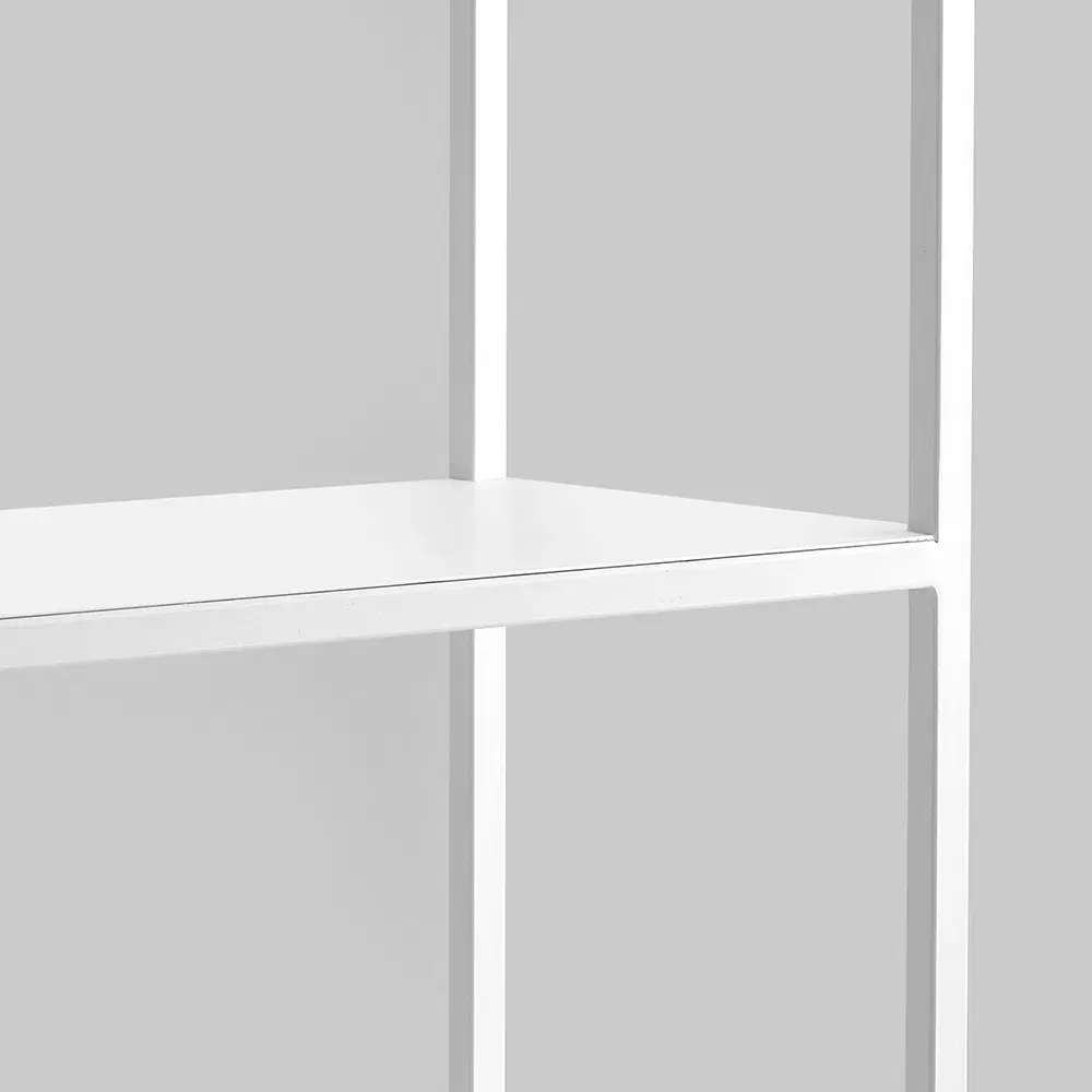 Knjižnica HYLLER metal, bijela — lifestyle prikaz