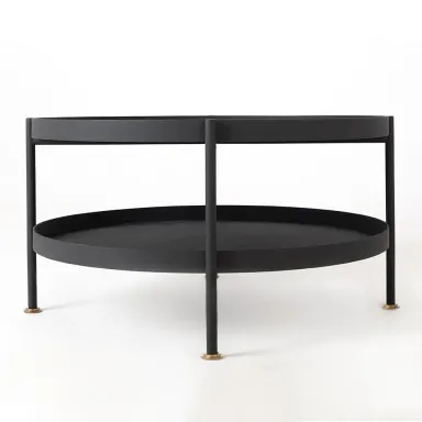 Klub stol HANNA metal 80-2F - crna