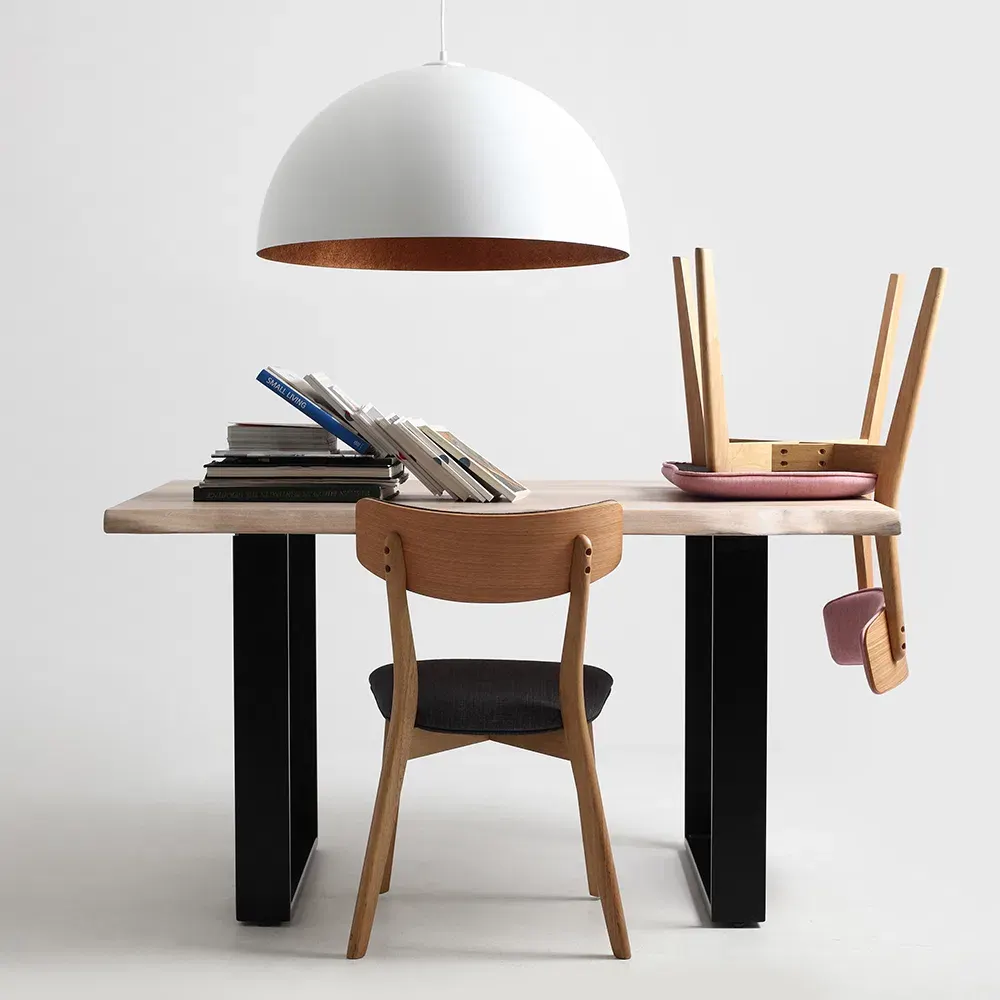 Plafonska lampa LORD 70 – bakreno-bijela — lifestyle prikaz