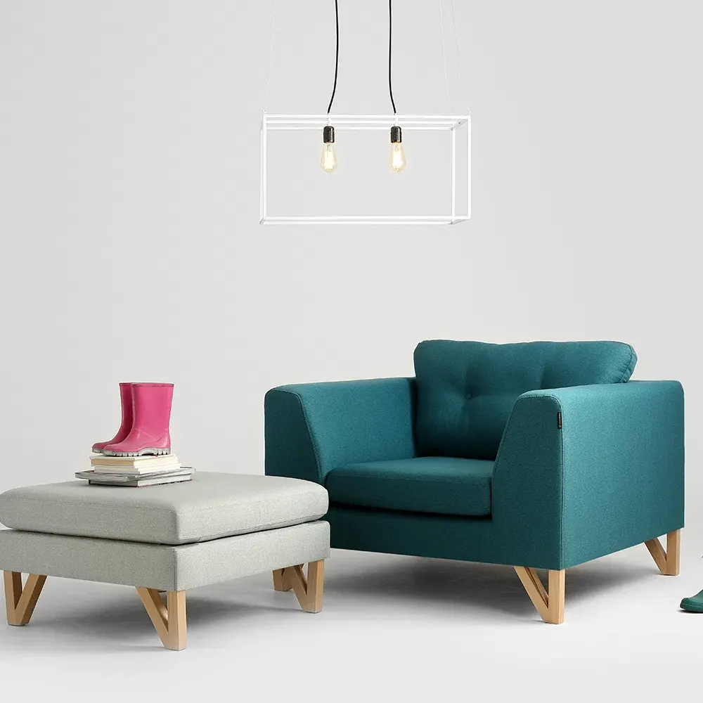 Naslonjač WILLY, sea waves — lifestyle prikaz