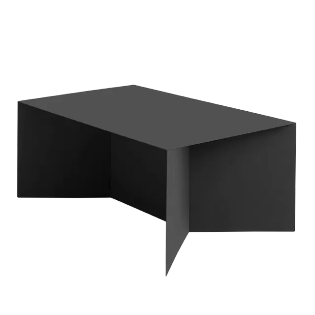 Klub stol OLI metal, crna — lakirano metal 100×60×45 | V&B Casa