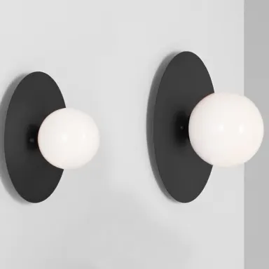 Zidna lampa SKIVA BALL S - crna