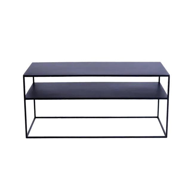 RTV stol TENSIO 2 FLOOR metal - crna 100×45×45 | V&B Casa