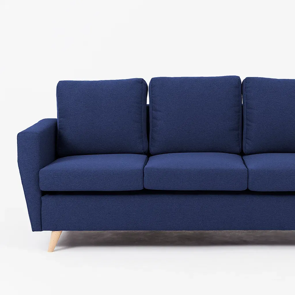 Sofa LOVER trosjed – ink, prirodni — stražnji prikaz