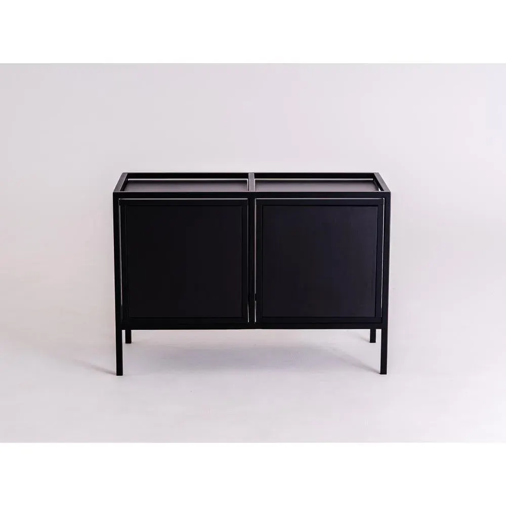 Regal SKAP crna 2R1 DOOR x2 — bočni prikaz