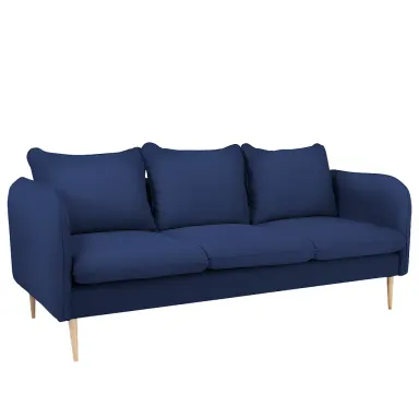 Sofa POSH drvo trosjed - ink, prirodni