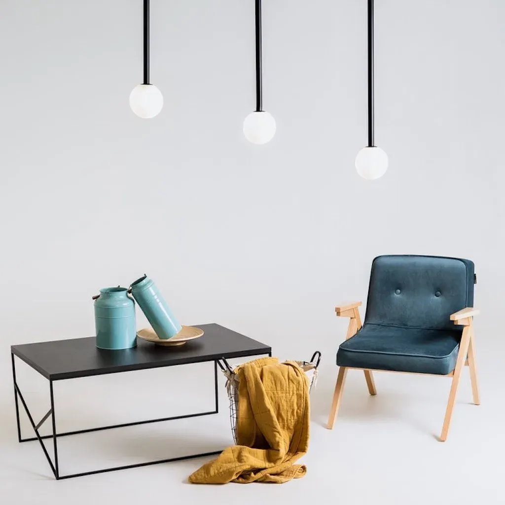 Plafonska lampa SODO S – crna — stražnji prikaz