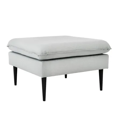 Tabure POSH crna - platina, platina siva