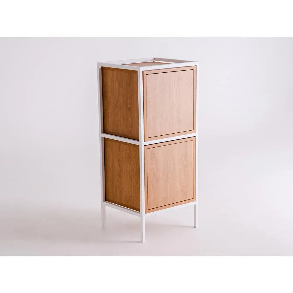 Regal SKAP 1R2 DOOR x2 – bijela — bočni prikaz
