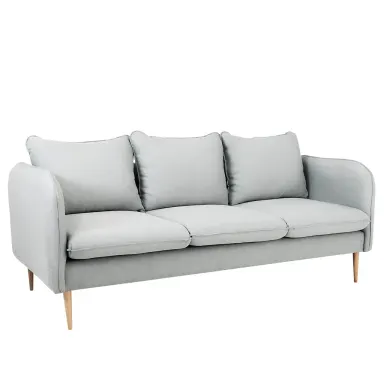 Sofa POSH drvo trosjed - platina, prirodni, platina siva