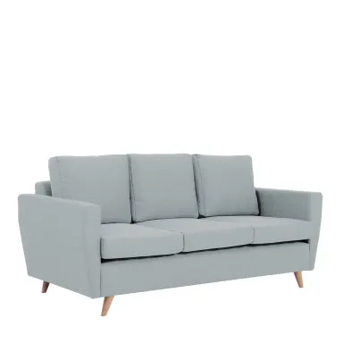 Sofa LOVER trosjed - platina, prirodni, platina siva