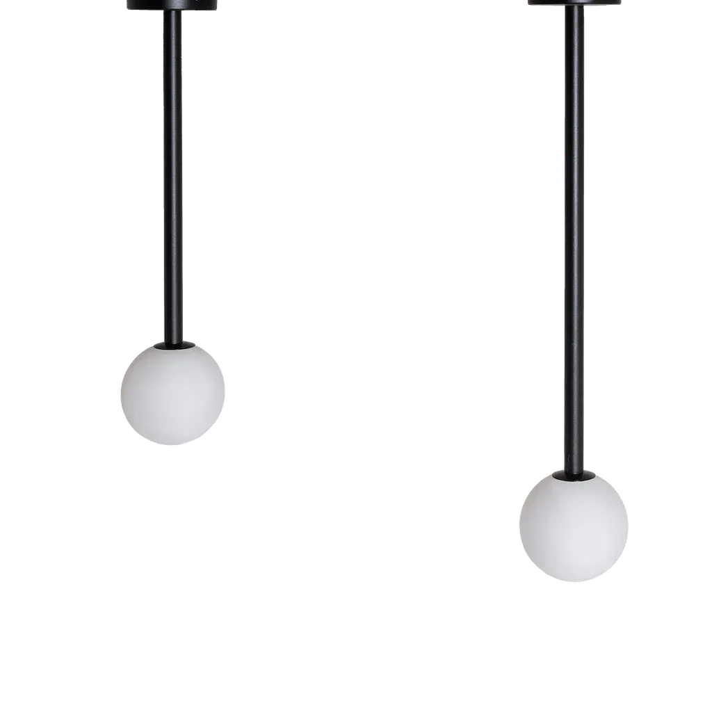 Plafonska lampa SODO S – crna — gornji prikaz