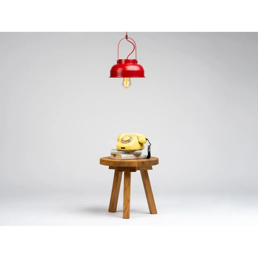 SKALA viseća lampa, crvena — bočni prikaz