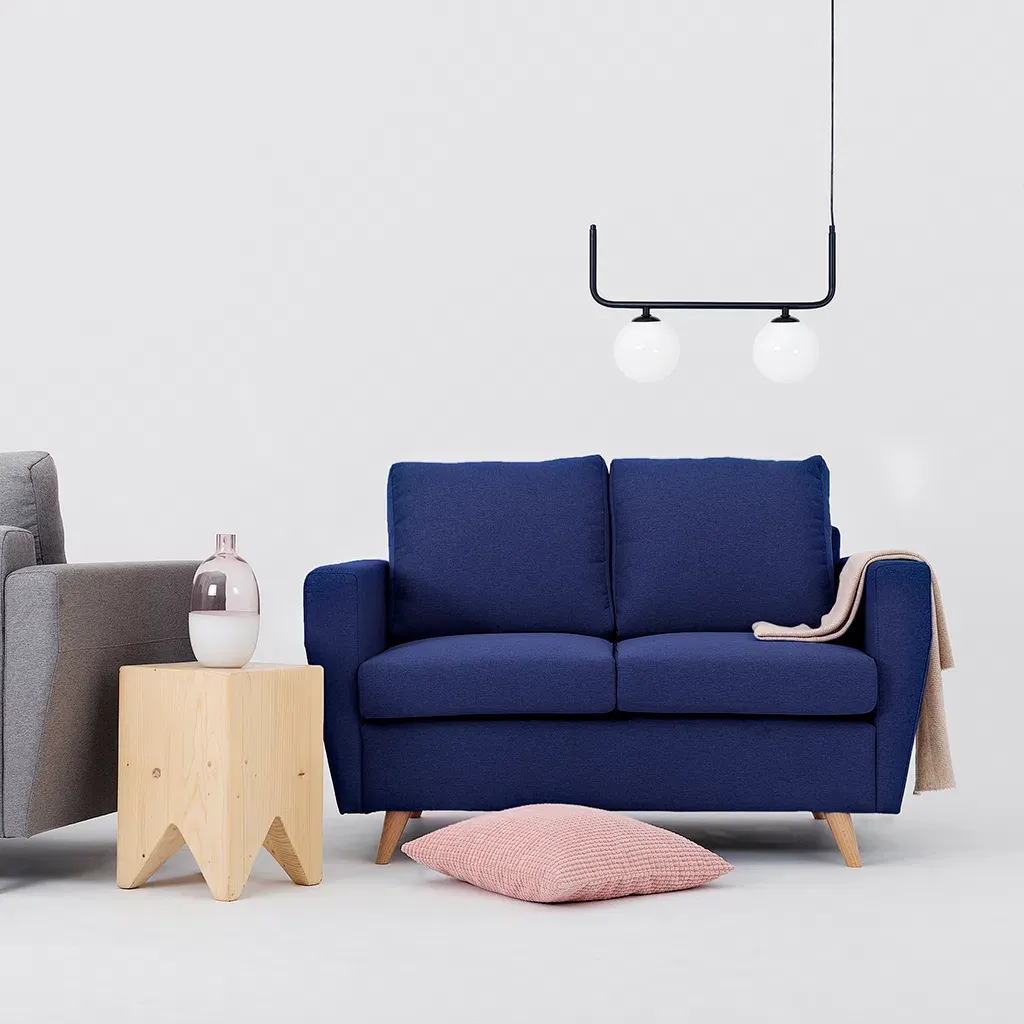 Sofa LOVER dvosjed – ink, prirodni — detalj