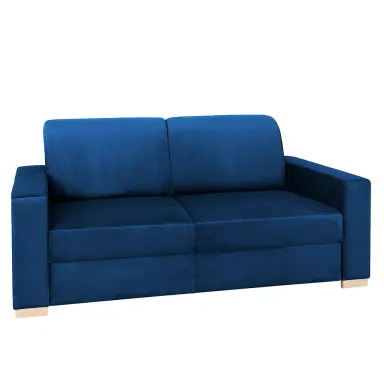 Sofa STABLE dvosjed - chokeberry, prirodni, CHOKEBERRY plava