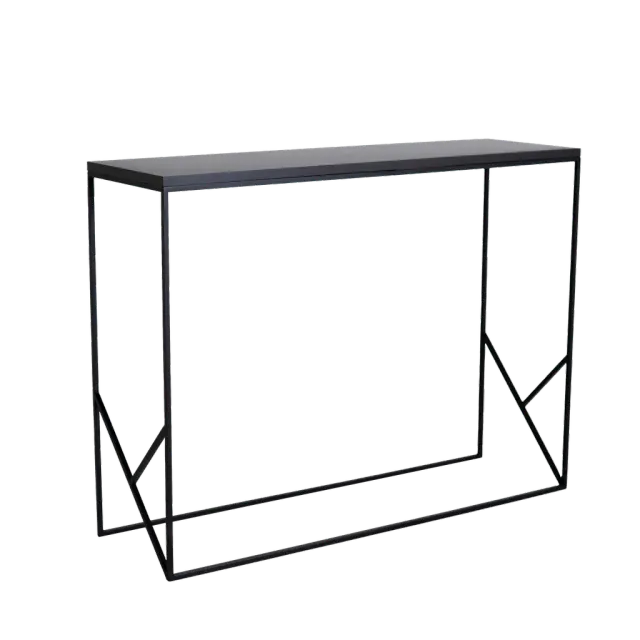 Konzolni stol FANCY BASIC - crna 100×30×75 | V&B Casa