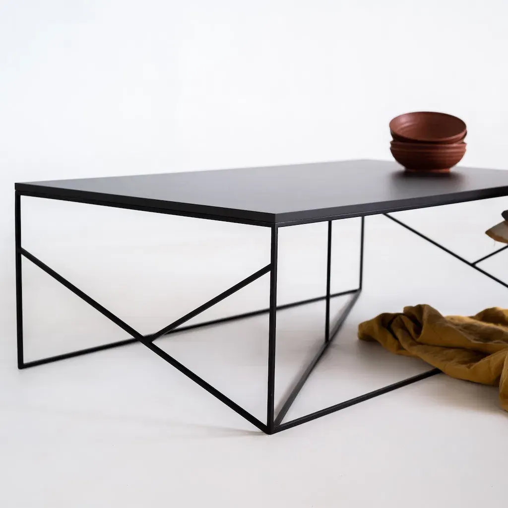 Klub stol FANCY BASIC – crna — gornji prikaz