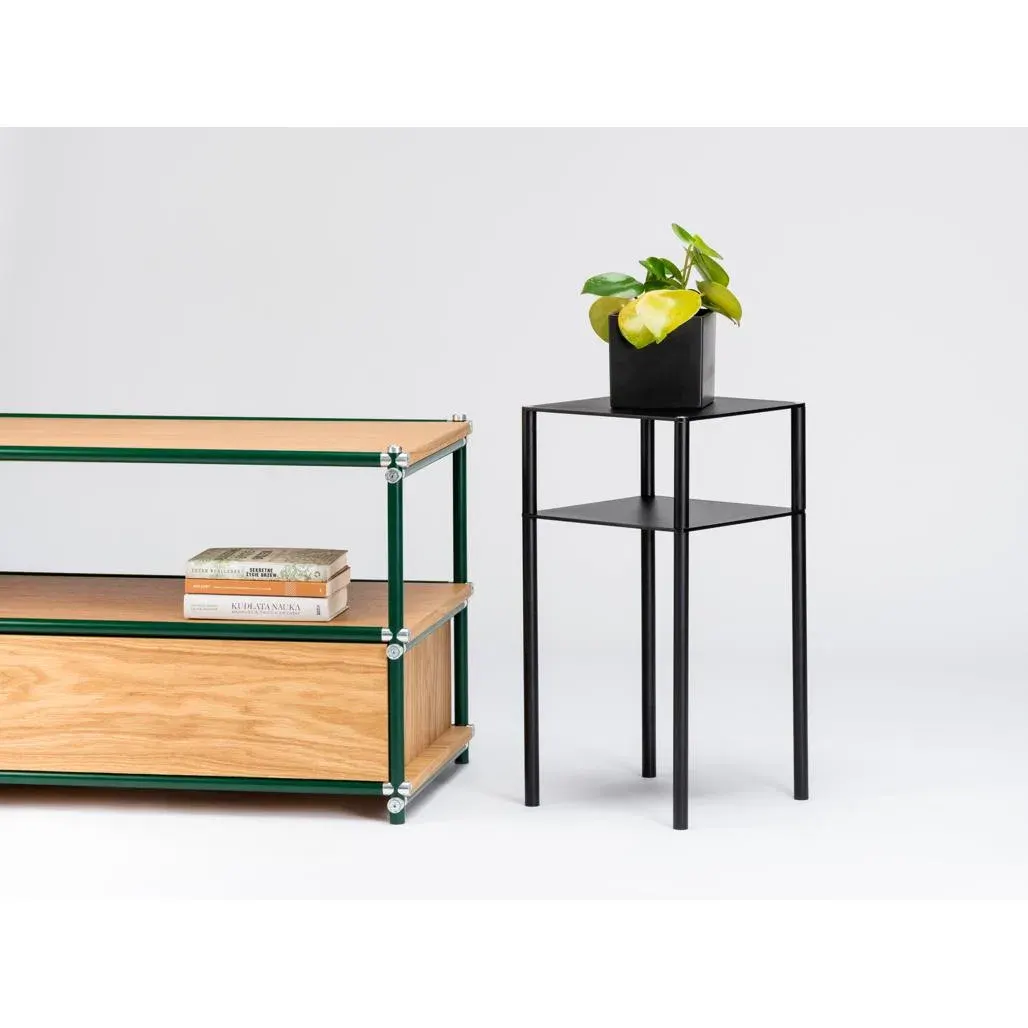 Pomoćni stol TENSIO 2 FLOOR FLEX, crna — bočni prikaz