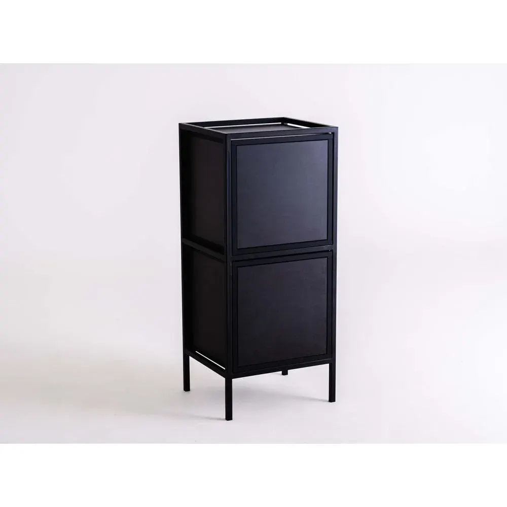 Regal SKAP crna 1R2 DOOR x2 — bočni prikaz