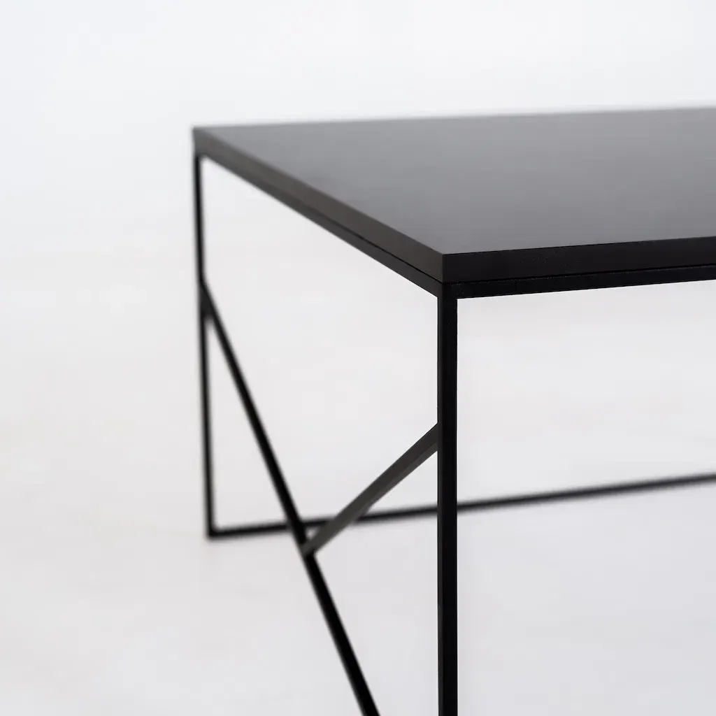 Klub stol FANCY BASIC 80 – crna — detalj