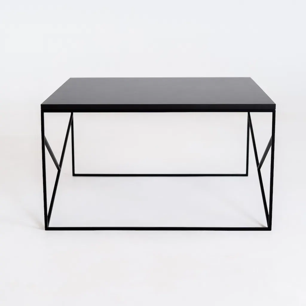 Klub stol FANCY BASIC 80 – crna — gornji prikaz