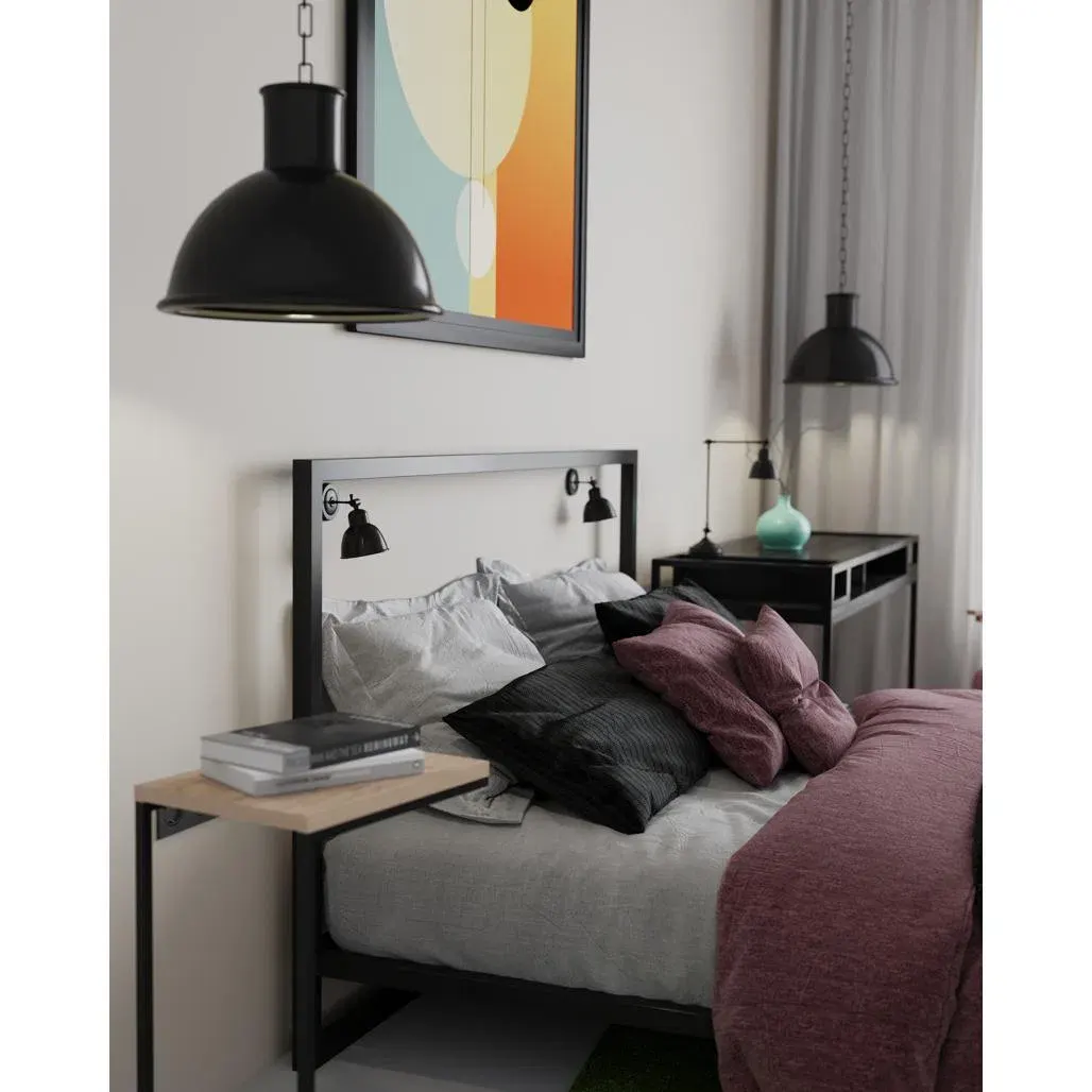 FREJA viseća lampa, crna/ antracit — bočni prikaz
