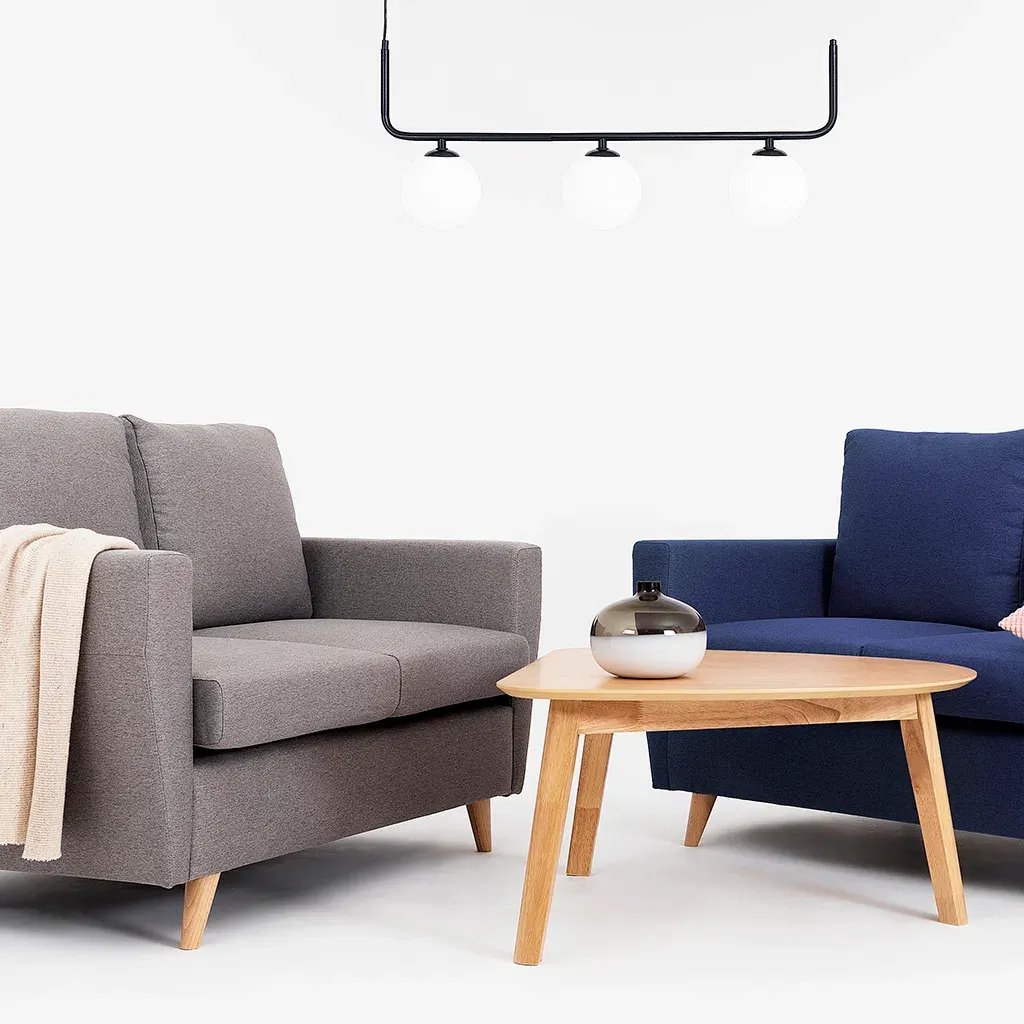 Sofa LOVER trosjed – ink, prirodni — slika 8
