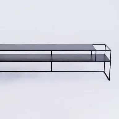 RTV stol SENSO FLOWER metal P - crna