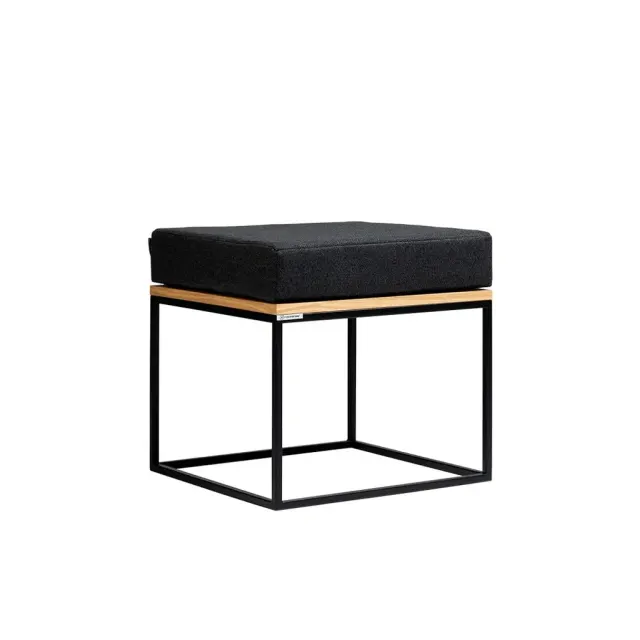 Tabure TENSIO masivno PUF, crna 49×49×37 | V&B Casa