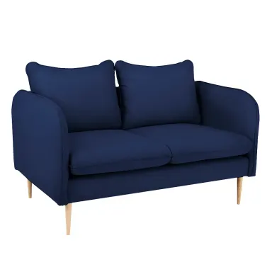 Sofa POSH drvo dvosjed - ink, prirodni