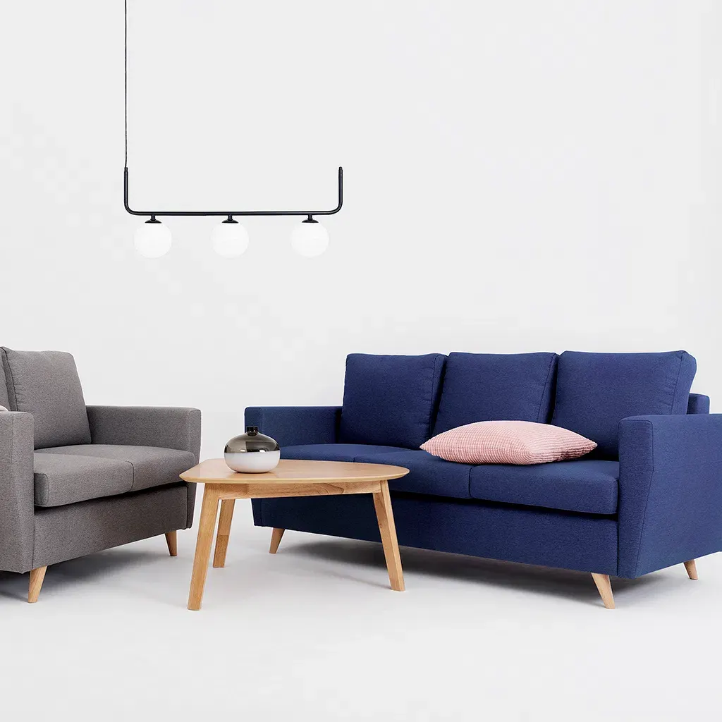 Sofa LOVER trosjed – ink, prirodni — slika 9