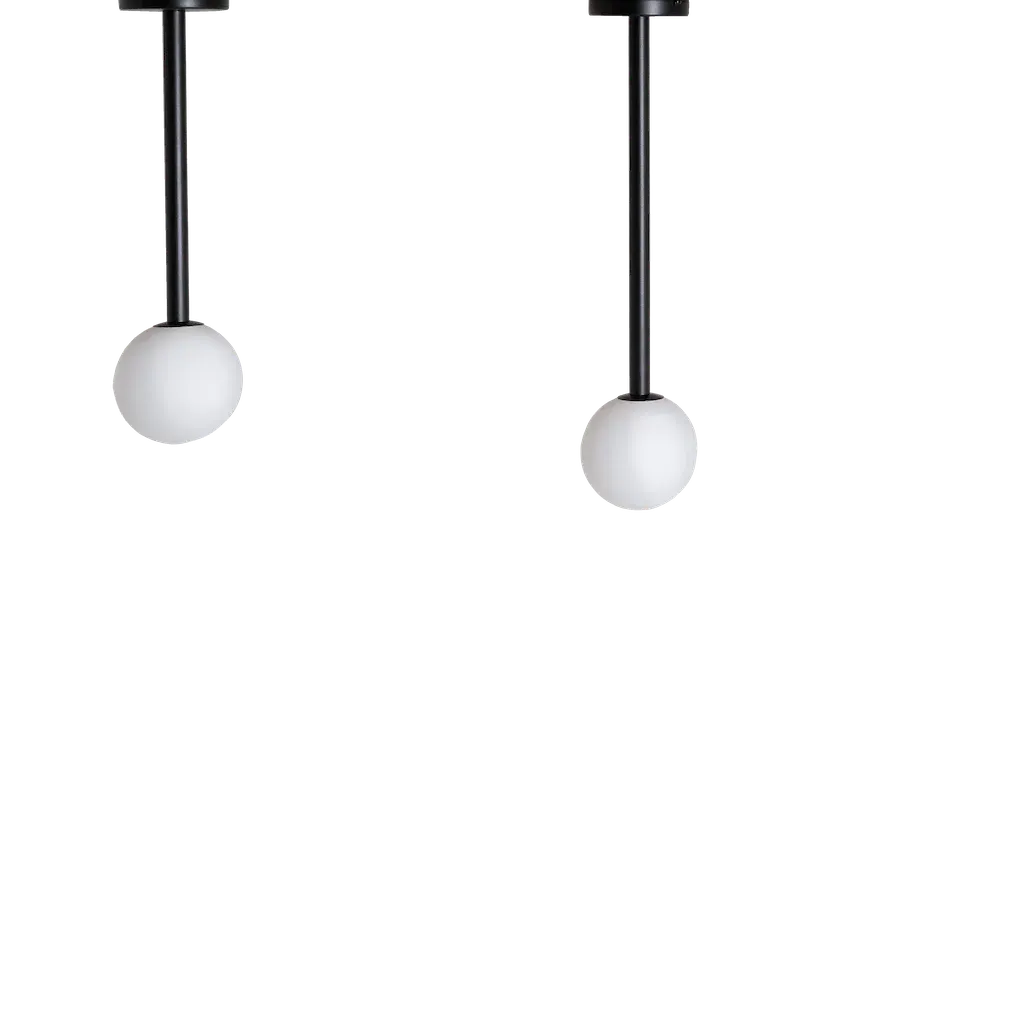 Plafonska lampa SODO S – crna — bočni prikaz