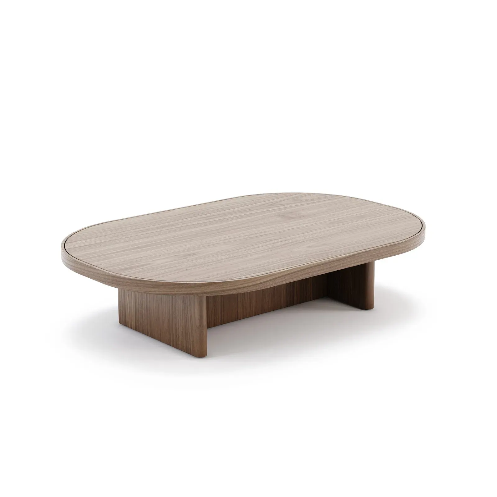 Klub stol Gilbert L — Natural Walnut — bočni prikaz