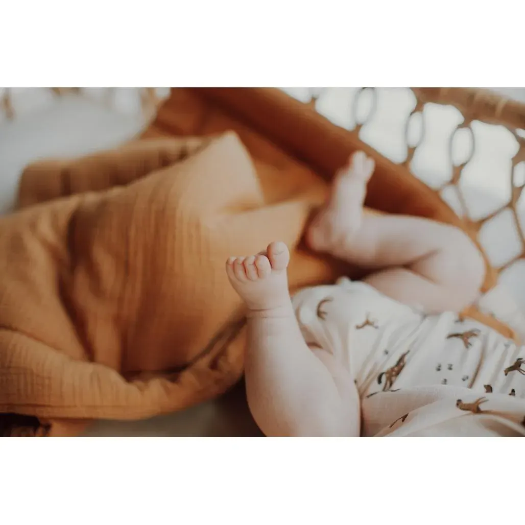 Muslinska posteljina kamel, pamuk — lifestyle prikaz