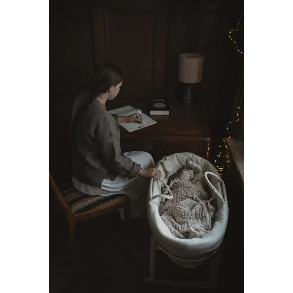 Navlaka za košaru prirodna, muslinski pamuk — slika 7