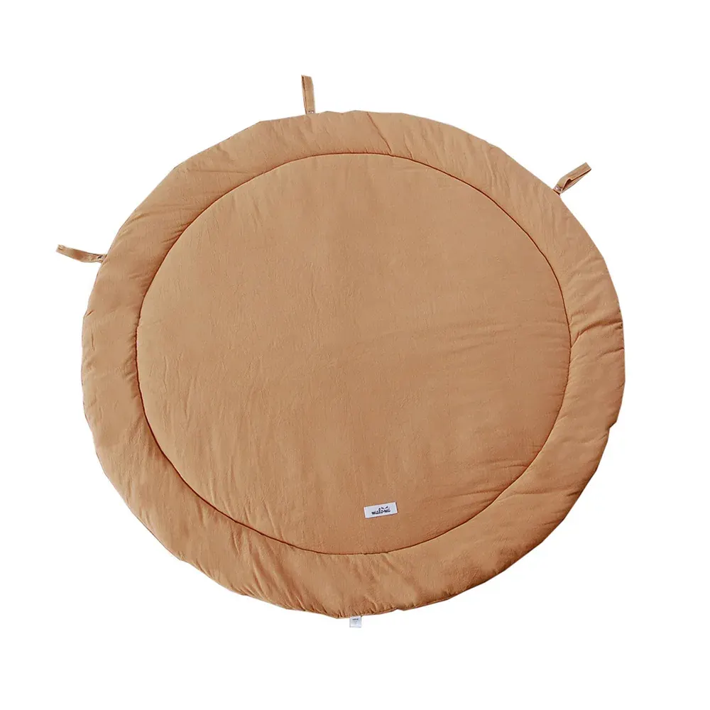 Floor Mat Washed Cotton Camel