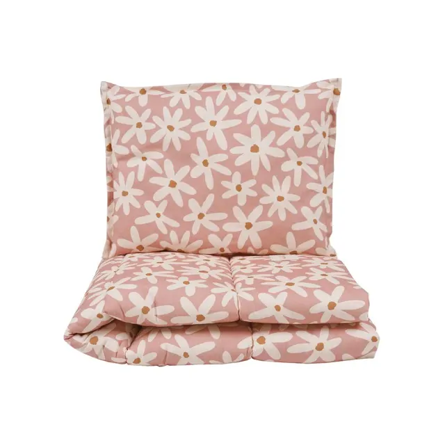 Set Posteljine Blush Daisies Roza M