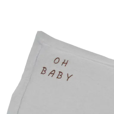 Dekorativni Jastuk Prani Pamuk Siva Oh Baby S