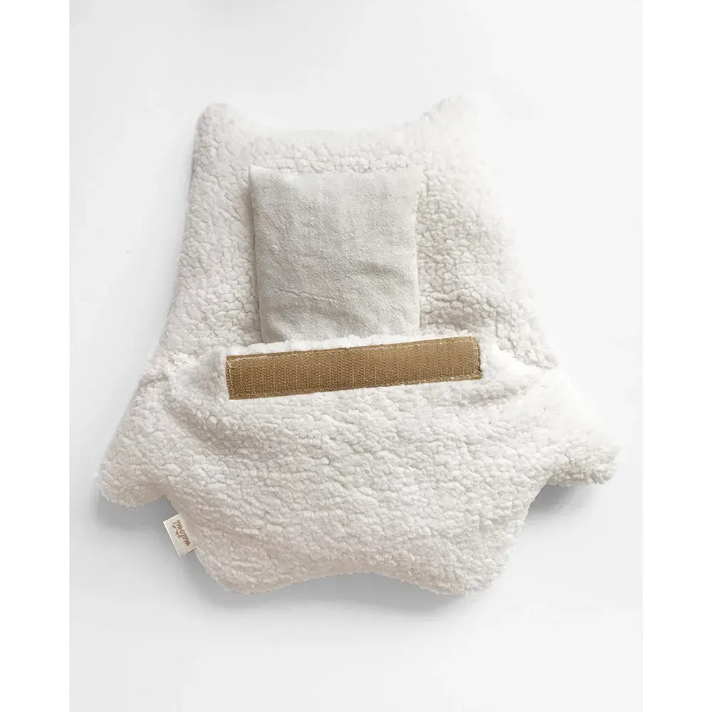 Grijač Fluffy Ekru Hug Me — bočni prikaz