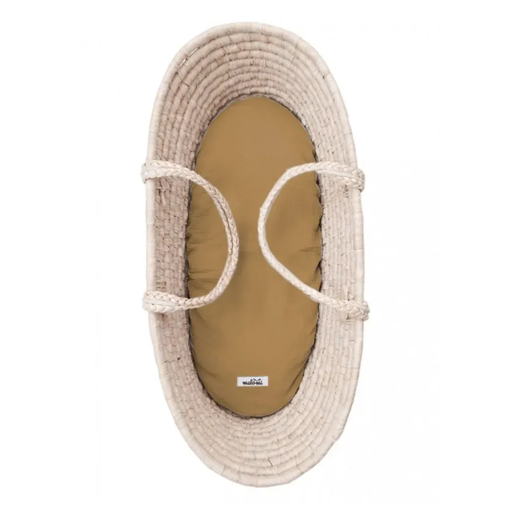 Carry Cot Moses Basket Muslin Sheet Camel